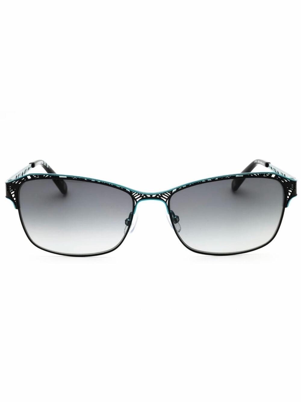 NEW!!! Liz Claiborne L577/S 0ETJ9O Black & Teal Grey Gradient Lens Sunglasses